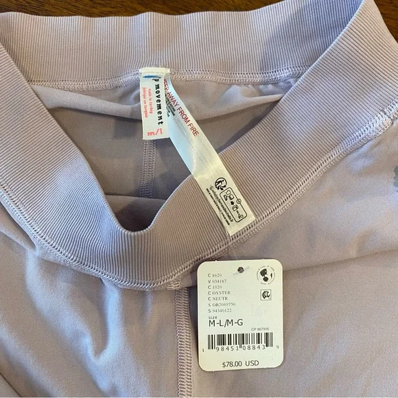 Free people movement leggings in women’s size m/l lavendar new with tags - Picture 8 of 12